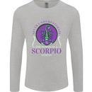 The Power of a Scorpio Woman Star Sign Mens Long Sleeve T-Shirt Sports Grey