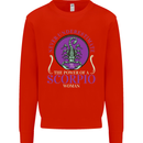 The Power of a Scorpio Woman Star Sign Mens Sweatshirt Jumper Bright Red
