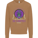 The Power of a Scorpio Woman Star Sign Mens Sweatshirt Jumper Caramel Latte
