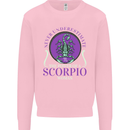 The Power of a Scorpio Woman Star Sign Mens Sweatshirt Jumper Light Pink