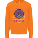 The Power of a Scorpio Woman Star Sign Mens Sweatshirt Jumper Orange