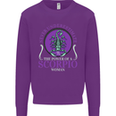 The Power of a Scorpio Woman Star Sign Mens Sweatshirt Jumper Purple