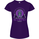 The Power of a Scorpio Woman Star Sign Womens Petite Cut T-Shirt Purple