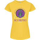 The Power of a Scorpio Woman Star Sign Womens Petite Cut T-Shirt Yellow