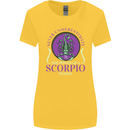 The Power of a Scorpio Woman Star Sign Womens Wider Cut T-Shirt Yellow