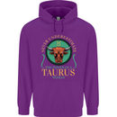 The Power of a Taurus Woman Star Sign Childrens Kids Hoodie Purple