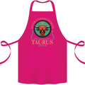 The Power of a Taurus Woman Star Sign Cotton Apron 100% Organic Pink