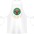 The Power of a Taurus Woman Star Sign Cotton Apron 100% Organic White