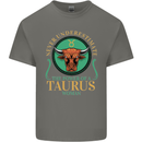 The Power of a Taurus Woman Star Sign Kids T-Shirt Childrens Charcoal