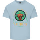 The Power of a Taurus Woman Star Sign Kids T-Shirt Childrens Light Blue