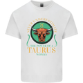 The Power of a Taurus Woman Star Sign Kids T-Shirt Childrens White