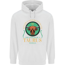 The Power of a Taurus Woman Star Sign Mens 80% Cotton Hoodie White