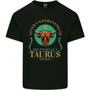 The Power of a Taurus Woman Star Sign Mens Cotton T-Shirt Tee Top Black