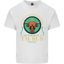 The Power of a Taurus Woman Star Sign Mens Cotton T-Shirt Tee Top White