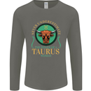 The Power of a Taurus Woman Star Sign Mens Long Sleeve T-Shirt Charcoal