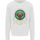 The Power of a Taurus Woman Star Sign Mens Sweatshirt Jumper White