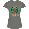 The Power of a Taurus Woman Star Sign Womens Petite Cut T-Shirt Charcoal