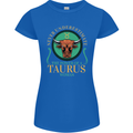 The Power of a Taurus Woman Star Sign Womens Petite Cut T-Shirt Royal Blue