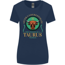 The Power of a Taurus Woman Star Sign Womens Wider Cut T-Shirt Navy Blue