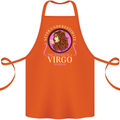 The Power of a Virgo Woman Star Sign Cotton Apron 100% Organic Orange