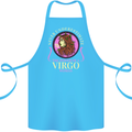 The Power of a Virgo Woman Star Sign Cotton Apron 100% Organic Turquoise