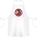 The Power of a Virgo Woman Star Sign Cotton Apron 100% Organic White
