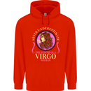 The Power of a Virgo Woman Star Sign Mens 80% Cotton Hoodie Bright Red