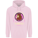 The Power of a Virgo Woman Star Sign Mens 80% Cotton Hoodie Light Pink