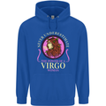 The Power of a Virgo Woman Star Sign Mens 80% Cotton Hoodie Royal Blue