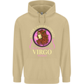 The Power of a Virgo Woman Star Sign Mens 80% Cotton Hoodie Sand