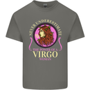 The Power of a Virgo Woman Star Sign Mens Cotton T-Shirt Tee Top Charcoal