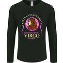 The Power of a Virgo Woman Star Sign Mens Long Sleeve T-Shirt Black