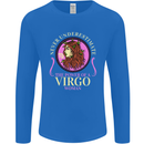 The Power of a Virgo Woman Star Sign Mens Long Sleeve T-Shirt Royal Blue