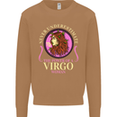 The Power of a Virgo Woman Star Sign Mens Sweatshirt Jumper Caramel Latte