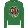 The Power of a Virgo Woman Star Sign Mens Sweatshirt Jumper Irish Green