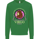 The Power of a Virgo Woman Star Sign Mens Sweatshirt Jumper Irish Green