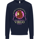 The Power of a Virgo Woman Star Sign Mens Sweatshirt Jumper Navy Blue