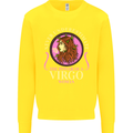 The Power of a Virgo Woman Star Sign Mens Sweatshirt Jumper Yellow