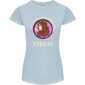 The Power of a Virgo Woman Star Sign Womens Petite Cut T-Shirt Light Blue