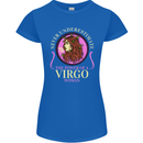 The Power of a Virgo Woman Star Sign Womens Petite Cut T-Shirt Royal Blue
