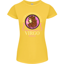 The Power of a Virgo Woman Star Sign Womens Petite Cut T-Shirt Yellow