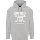 The Rocker Rock n Roll Music Skull Childrens Kids Hoodie Sports Grey