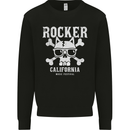 The Rocker Rock n Roll Music Skull Kids Sweatshirt Jumper Black