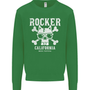 The Rocker Rock n Roll Music Skull Kids Sweatshirt Jumper Irish Green
