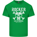 The Rocker Rock n Roll Music Skull Kids T-Shirt Childrens Irish Green