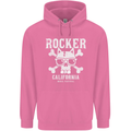 The Rocker Rock n Roll Music Skull Mens 80% Cotton Hoodie Azelea