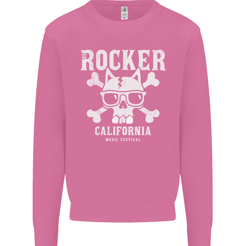 The Rocker Rock n Roll Music Skull Mens Sweatshirt Jumper Azalea