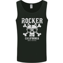 The Rocker Rock n Roll Music Skull Mens Vest Tank Top Black