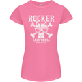 The Rocker Rock n Roll Music Skull Womens Petite Cut T-Shirt Azalea
