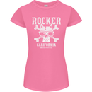 The Rocker Rock n Roll Music Skull Womens Petite Cut T-Shirt Azalea